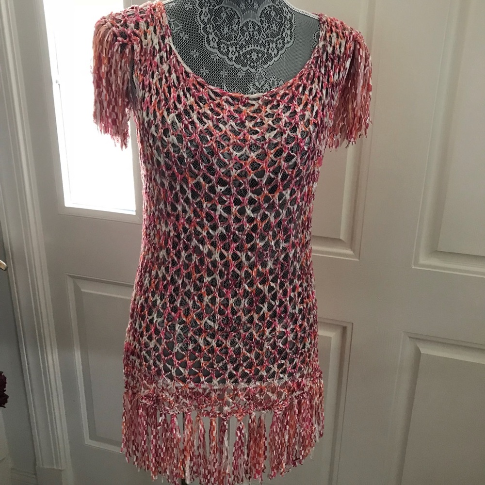 BCBG Crochet Tank